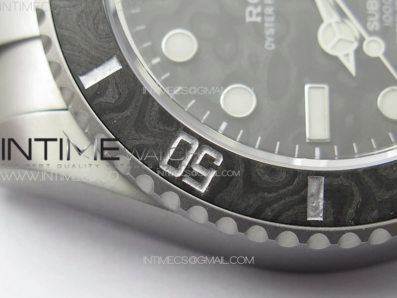 Submariner DIW Carbon Bezel VSF 1:1 Best Edition Black Carbon Dial on Sandblasted Bracelet VS3135