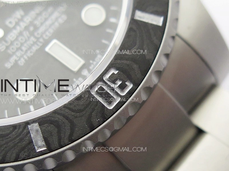Submariner DIW Carbon Bezel VSF 1:1 Best Edition Black Carbon Dial on Sandblasted Bracelet VS3135