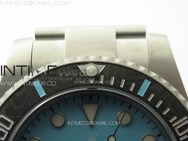 Submariner DIW Carbon Bezel VSF 1:1 Best Edition Tiffany Blue Dial on Sandblasted Bracelet VS3135