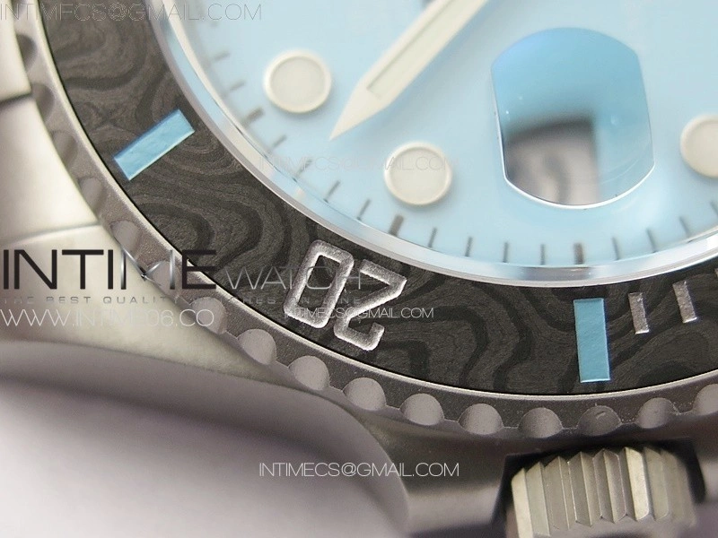 Submariner DIW Carbon Bezel VSF 1:1 Best Edition Tiffany Blue Dial on Sandblasted Bracelet VS3135
