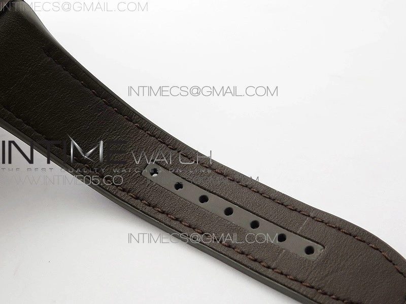Vanguard V45 Chrono Brushed SS RG ABF Best Edition Gray Dial on Gray Gummy Strap A7750