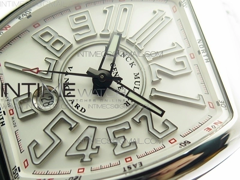 Vanguard V45 SS ZF Best Edition White Textured Dial on White Rubber Strap MIYOTA 9015