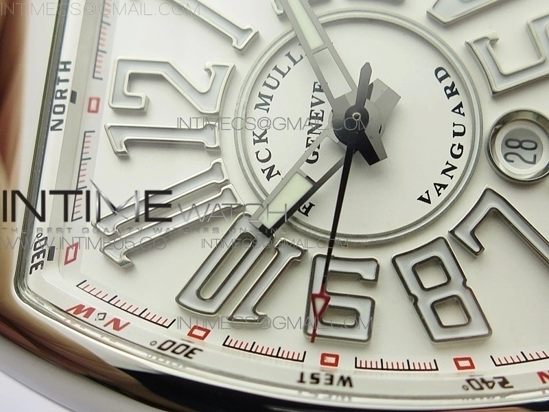 Vanguard V45 SS ZF Best Edition White Textured Dial on White Rubber Strap MIYOTA 9015