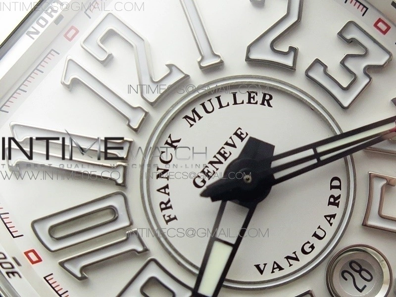 Vanguard V45 SS ZF Best Edition White Textured Dial on White Rubber Strap MIYOTA 9015
