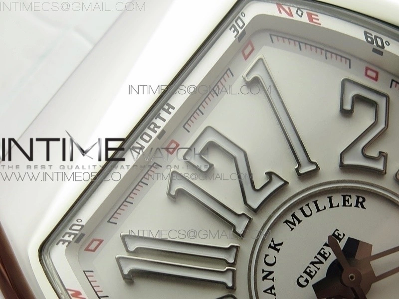 Vanguard V45 SS ZF Best Edition White Textured Dial on White Rubber Strap MIYOTA 9015