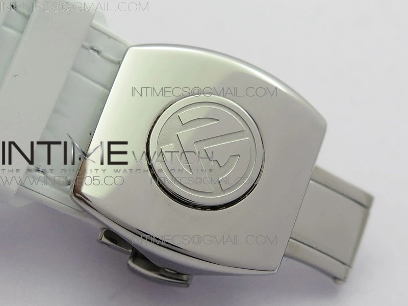 Vanguard V45 SS ZF Best Edition White Textured Dial on White Rubber Strap MIYOTA 9015