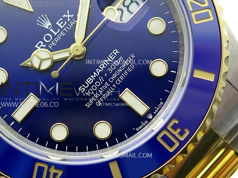 Submariner 41mm 126613 LB SS YG VSF 1:1 Best Edition Blue Dial on SS YG Bracelet VS3235