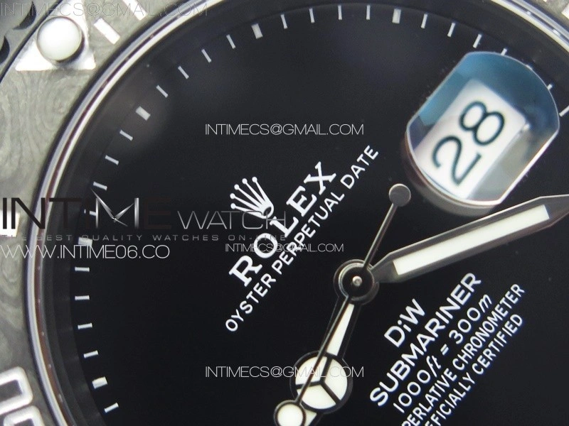 Submariner DIW DLC Sandblasted VSF 1:1 Best Edition Black Dial on DLC Bracelet VS3135