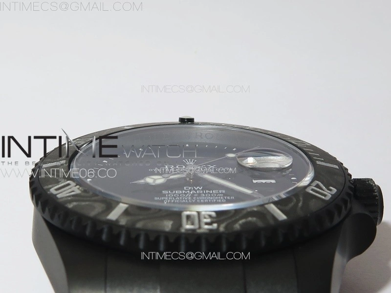 Submariner DIW DLC Sandblasted VSF 1:1 Best Edition Black Dial on DLC Bracelet VS3135
