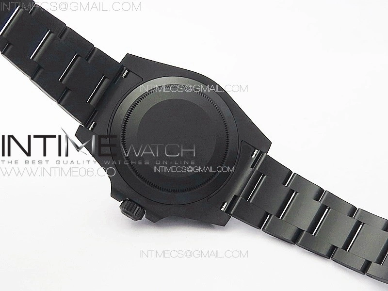 Submariner DIW DLC Sandblasted VSF 1:1 Best Edition Black Dial on DLC Bracelet VS3135