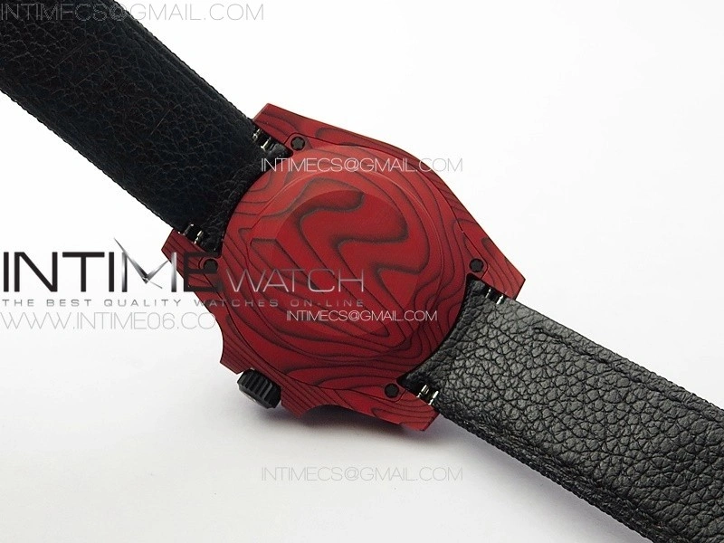 Submariner DIW Red Carbon VSF 1:1 Best Edition Black Dial on Black Nylon Strap VS3135
