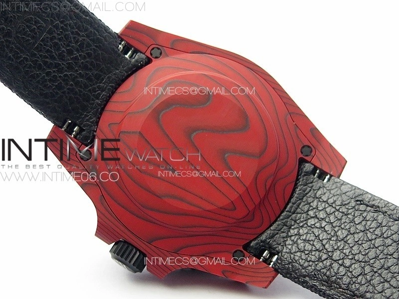Submariner DIW Red Carbon VSF 1:1 Best Edition Black Dial on Black Nylon Strap VS3135