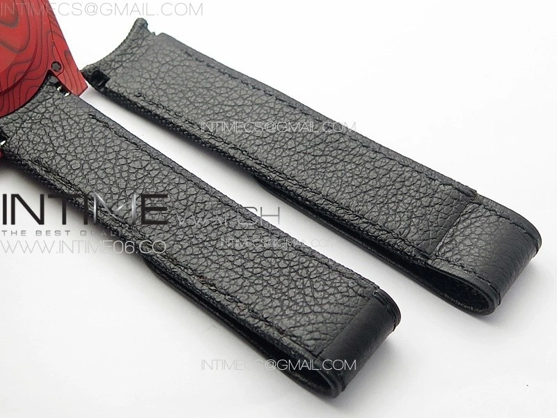 Submariner DIW Red Carbon VSF 1:1 Best Edition Black Dial on Black Nylon Strap VS3135