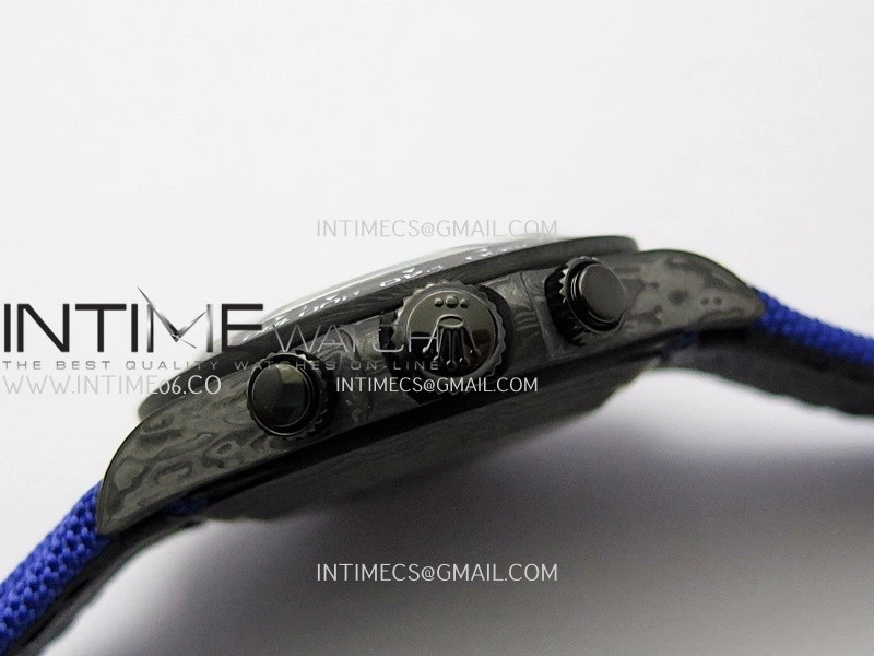Daytona DIW Carbon Dark Blue Handset GETF Best Edition Skeleton Dial On Dark Blue Nylon Strap SA4130