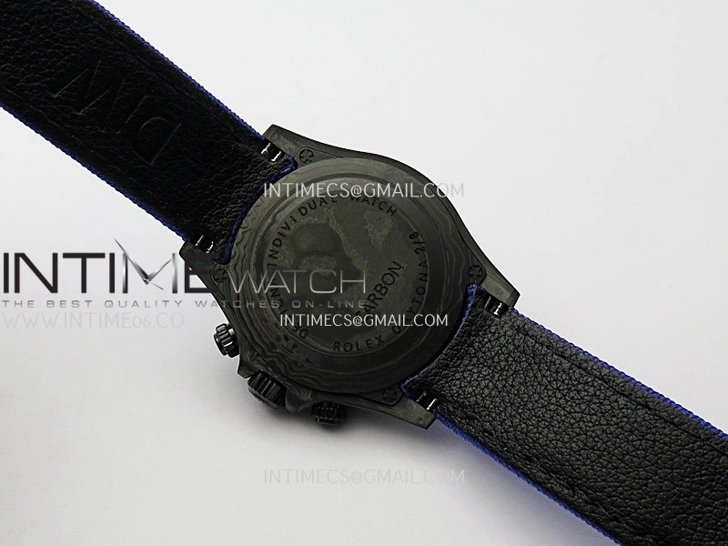 Daytona DIW Carbon Dark Blue Handset GETF Best Edition Skeleton Dial On Dark Blue Nylon Strap SA4130