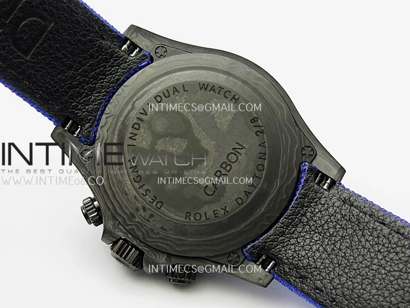 Daytona DIW Carbon Dark Blue Handset GETF Best Edition Skeleton Dial On Dark Blue Nylon Strap SA4130
