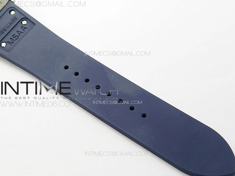Santos de Cartier 40mm SS Cer GF 1:1 Best Edition White Dial on Blue Rubber Strap MIYOTA 9015