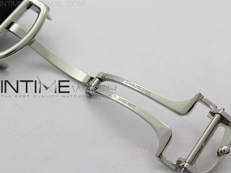 Santos de Cartier 40mm SS YG GF 1:1 Best Edition White Dial on Black Rubber Strap MIYOTA 9015