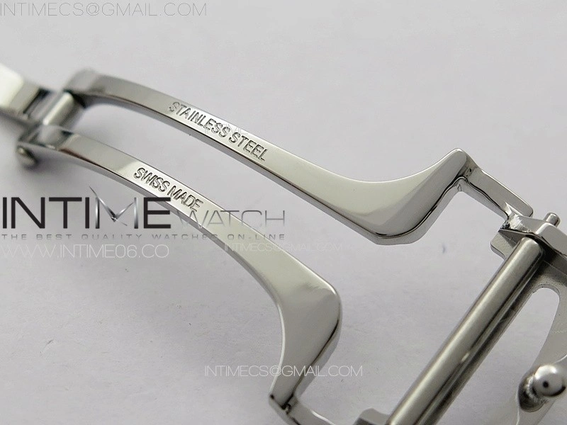 Santos de Cartier 40mm SS YG GF 1:1 Best Edition White Dial on Black Rubber Strap MIYOTA 9015