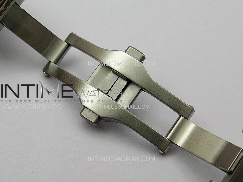 Santos de Cartier Skeleton SS MLF Skeleton Dial On SS SmartLink Bracelet Super Clone 9611MC