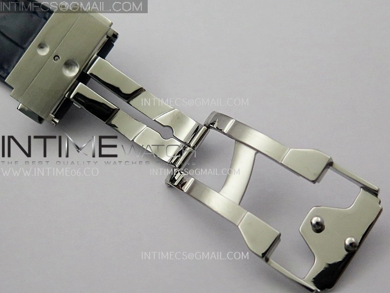 Classic Fusion 42mm Titanium JJZF 1:1 V2 Best Edition Blue Dial On Blue Gummy Strap