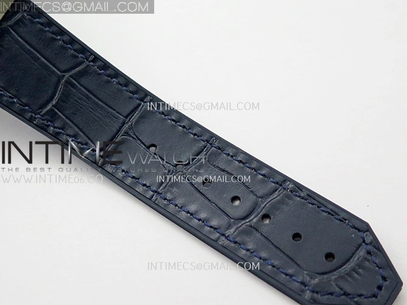 Classic Fusion 42mm Titanium JJZF 1:1 V2 Best Edition Blue Dial On Blue Gummy Strap