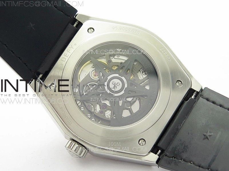 Defy Classic LF 1:1 Best Edition RG Bezel Skeleton RG Dial on Brown Gummy Strap A2892 V2