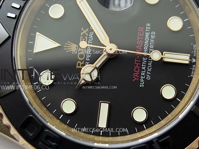 Yacht-Master 126655 BP 1:1 Best Edition Black Ceramic Bezel on Black Rubber Strap VR3235