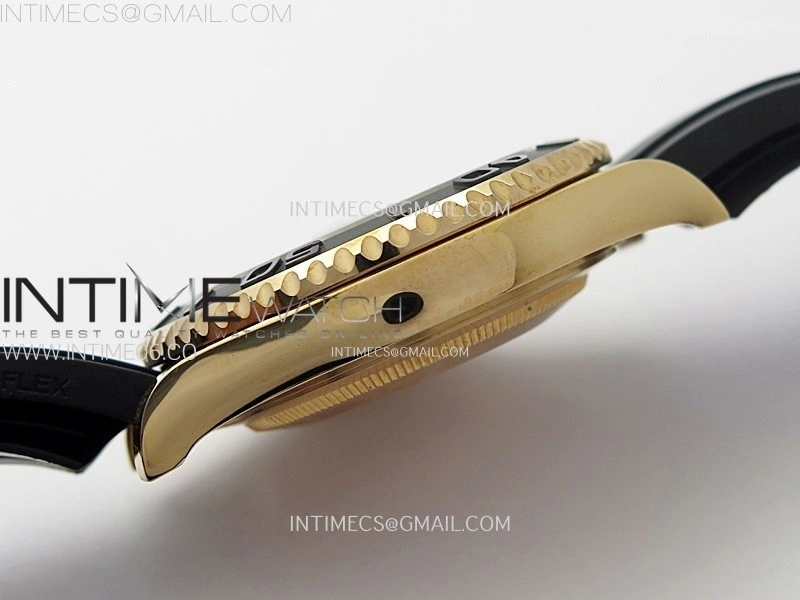 Yacht-Master 126655 BP 1:1 Best Edition Black Ceramic Bezel on Black Rubber Strap VR3235