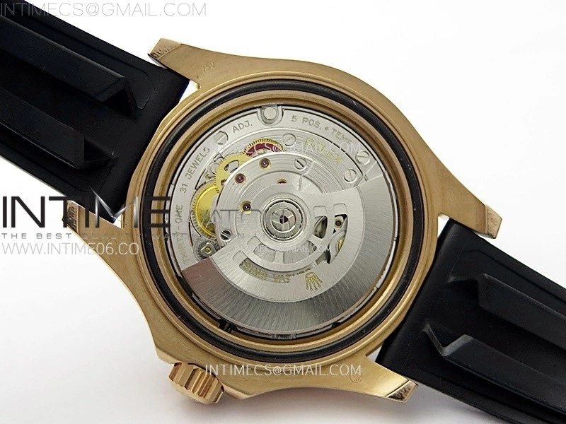 Yacht-Master 126655 BP 1:1 Best Edition Black Ceramic Bezel on Black Rubber Strap VR3235