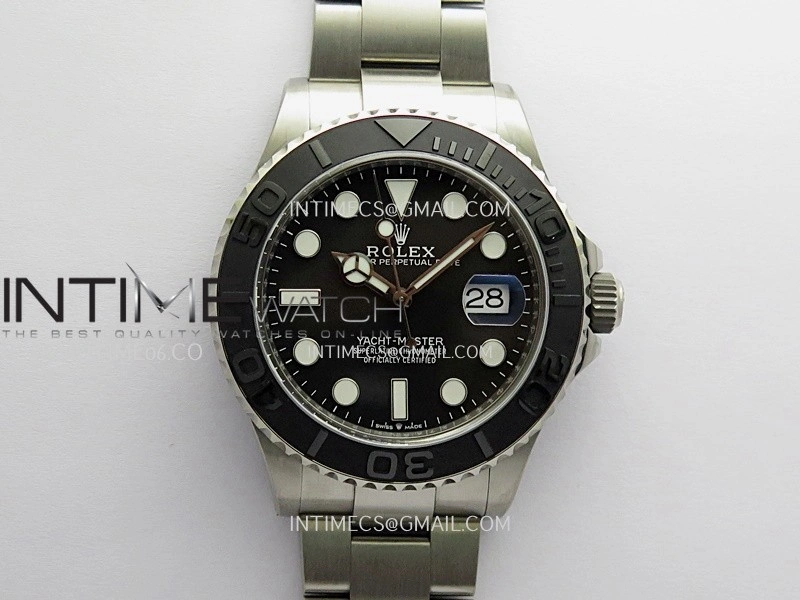 Yacht-Master 226627 Titanium ARF 1:1 Best Edition Black Dial On Titanium Bracelet DD3235