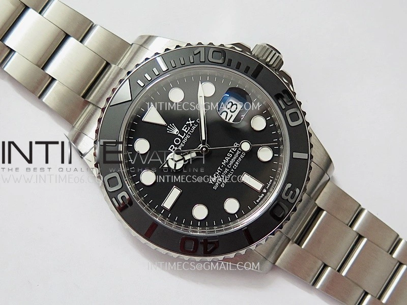 Yacht-Master 226627 Titanium ARF 1:1 Best Edition Black Dial On Titanium Bracelet DD3235