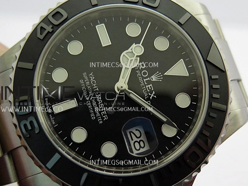 Yacht-Master 226627 Titanium ARF 1:1 Best Edition Black Dial On Titanium Bracelet DD3235