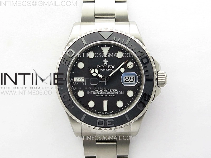 Yacht-Master 226627 Titanium TWF 1:1 Best Edition Black Dial on Titanium Bracelet VR3235