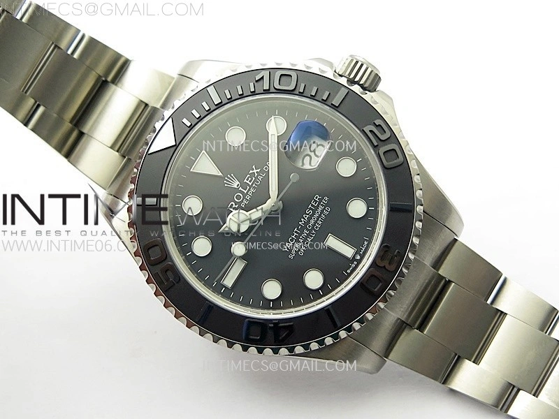 Yacht-Master 226627 Titanium TWF 1:1 Best Edition Black Dial on Titanium Bracelet VR3235