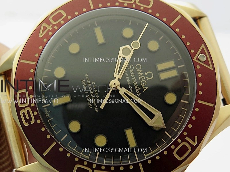 Seamaster 300M Diver Rose Gold VSF 1:1 Best Edition Black Dial on Mesh Bracelet A8806