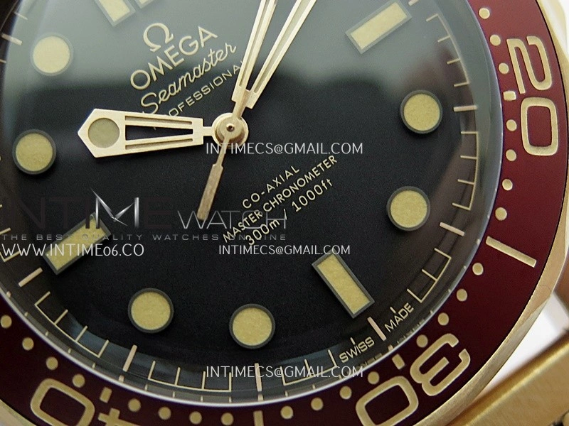 Seamaster 300M Diver Rose Gold VSF 1:1 Best Edition Black Dial on Mesh Bracelet A8806