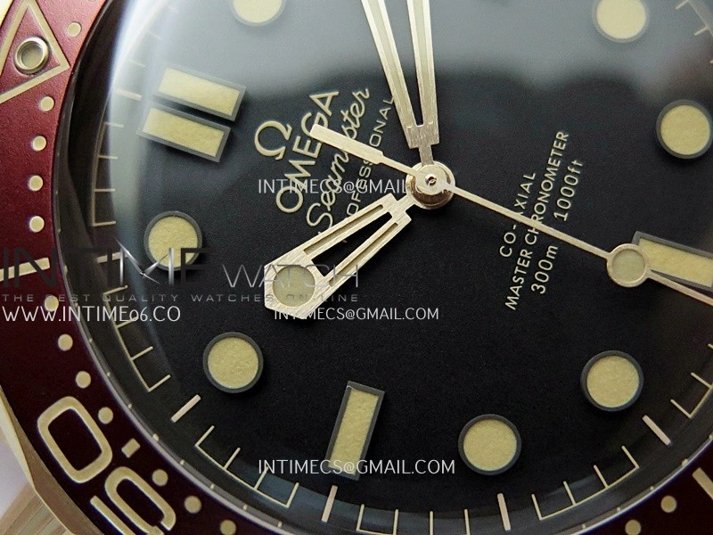 Seamaster 300M Diver Rose Gold VSF 1:1 Best Edition Black Dial on Mesh Bracelet A8806