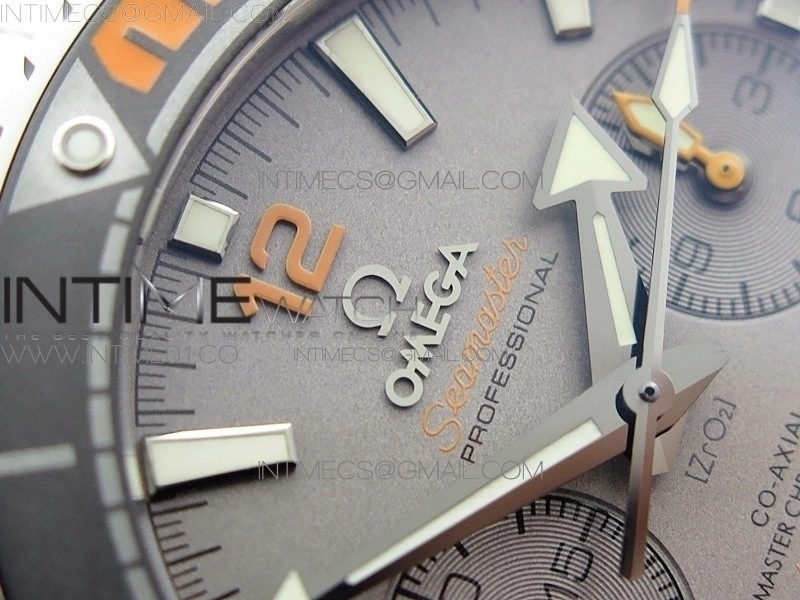 Planet Ocean Master Chronometer Chrono SS V2 OM 1:1 Best Edition Gray Dial on SS Bracelet A9900