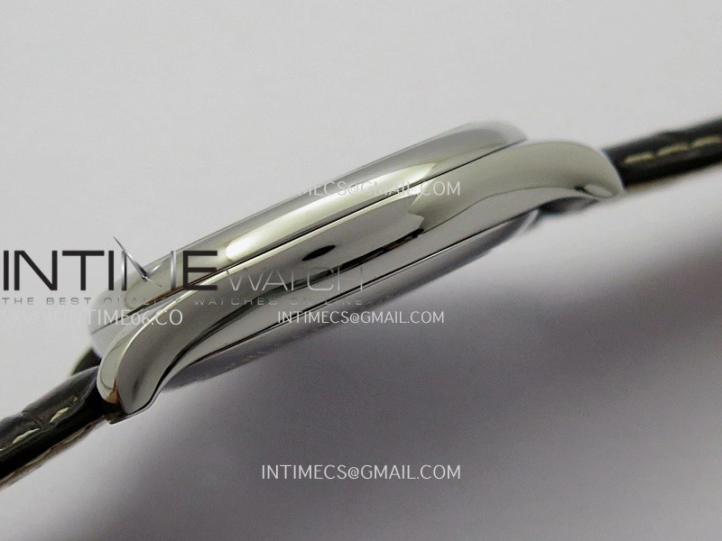 Master Day Date SS VSF 1:1 Best Edition White Textured Dial On Leather Strap A2836
