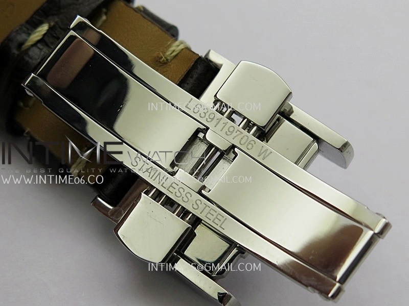 Master Day Date SS VSF 1:1 Best Edition White Textured Dial On Leather Strap A2836
