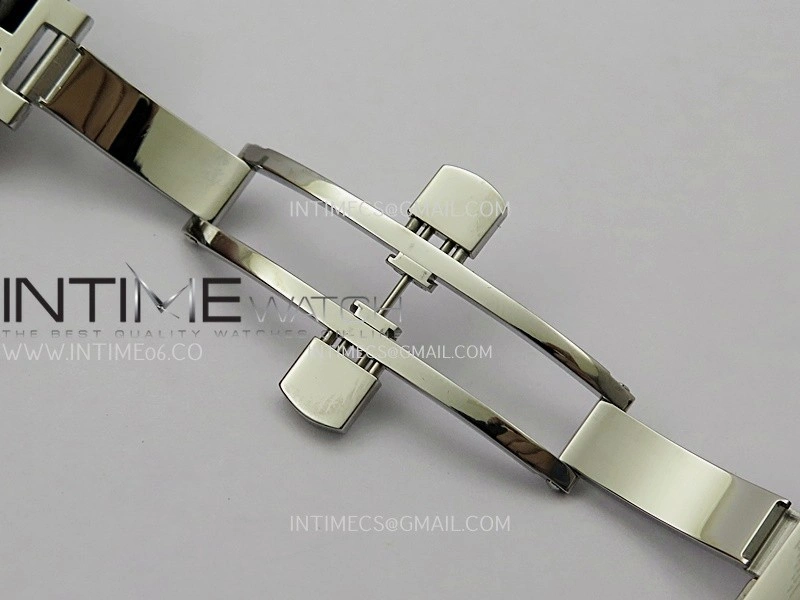 Master Day Date SS VSF 1:1 Best Edition White Textured Dial On Leather Strap A2836