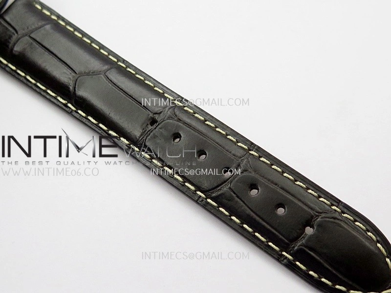 Master Day Date SS VSF 1:1 Best Edition White Textured Dial On Leather Strap A2836