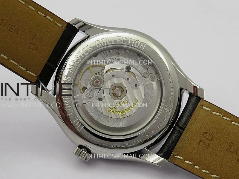 Master Day Date SS VSF 1:1 Best Edition White Textured Dial On Leather Strap A2836