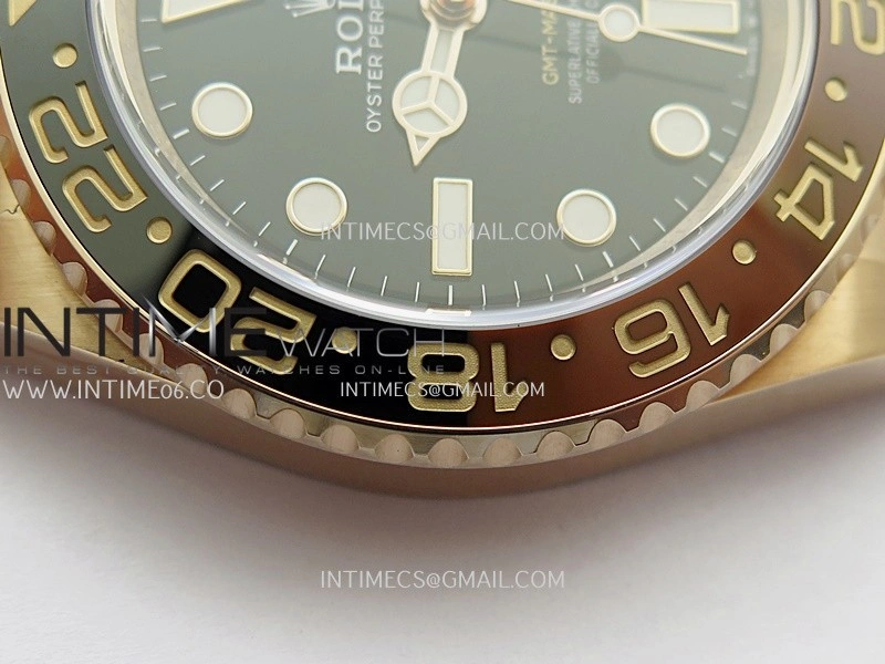 GMT Master II 126715 CHNR RG ARF 1:1 Best Edition Black Dial On RG Bracelet DD3285 CHS