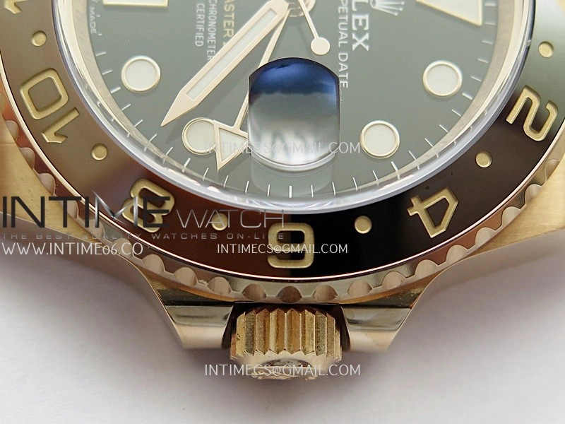 GMT Master II 126715 CHNR RG ARF 1:1 Best Edition Black Dial On RG Bracelet DD3285 CHS
