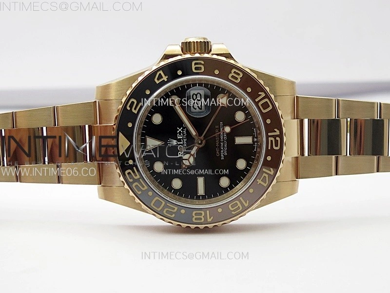 GMT Master II 126715 CHNR RG AR+F 1:1 Best Edition Black Dial on RG Bracelet DD3285 CHS