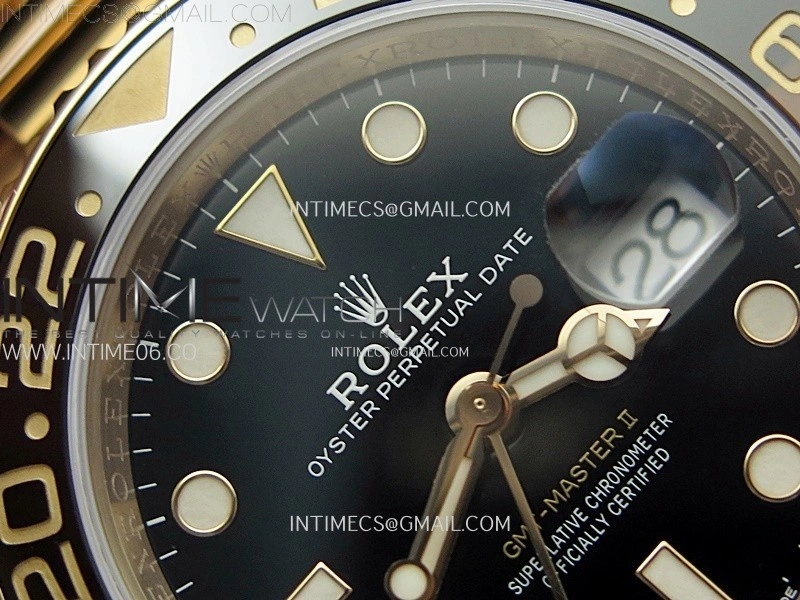 GMT Master II 126715 CHNR RG AR+F 1:1 Best Edition Black Dial on RG Bracelet DD3285 CHS
