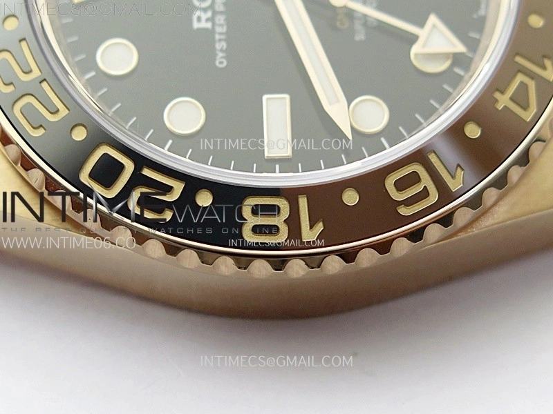 GMT Master II 126715 CHNR RG AR+F 1:1 Best Edition Black Dial on RG Bracelet DD3285 CHS