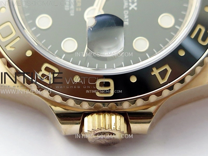 GMT Master II 126715 CHNR RG AR+F 1:1 Best Edition Black Dial on RG Bracelet DD3285 CHS
